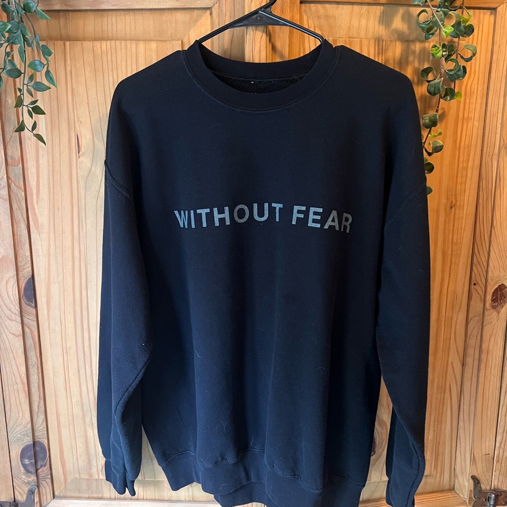 Dermot Kennedy Without Fear Concert Tour Black Crewneck Sweater
